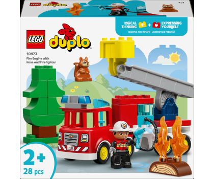 Klocki LEGO® LEGO DUPLO 10473 Wóz strażacki z wężem i strażakiem